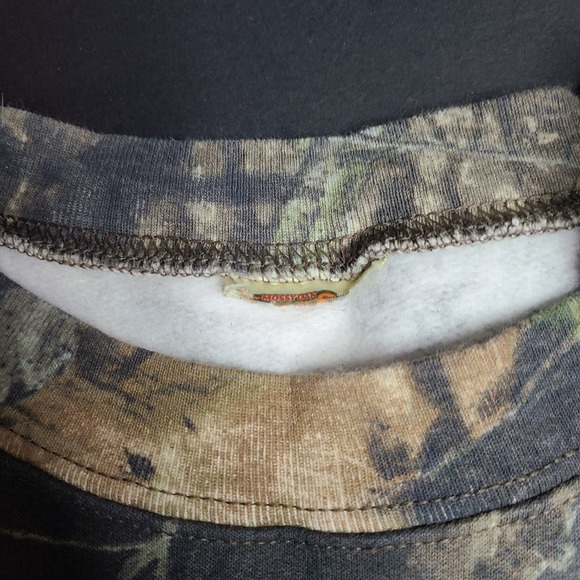 Vintage Mossy Oak Field Staff Camo Sweatshirt Adult 2XL Heavyweight Crewneck - Picture 3 of 7